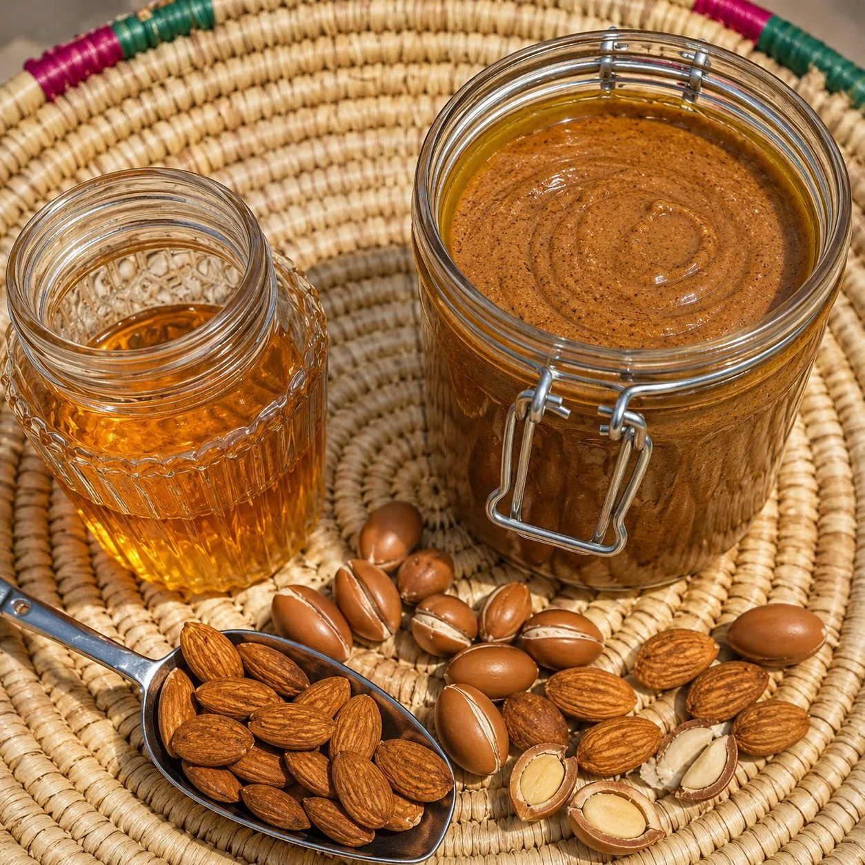 Huile d'argan, miel et amandes de la coopérative berbère
